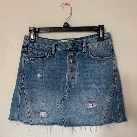 We The Free Dresses & Skirts - We The Free Denim Mini Skirt